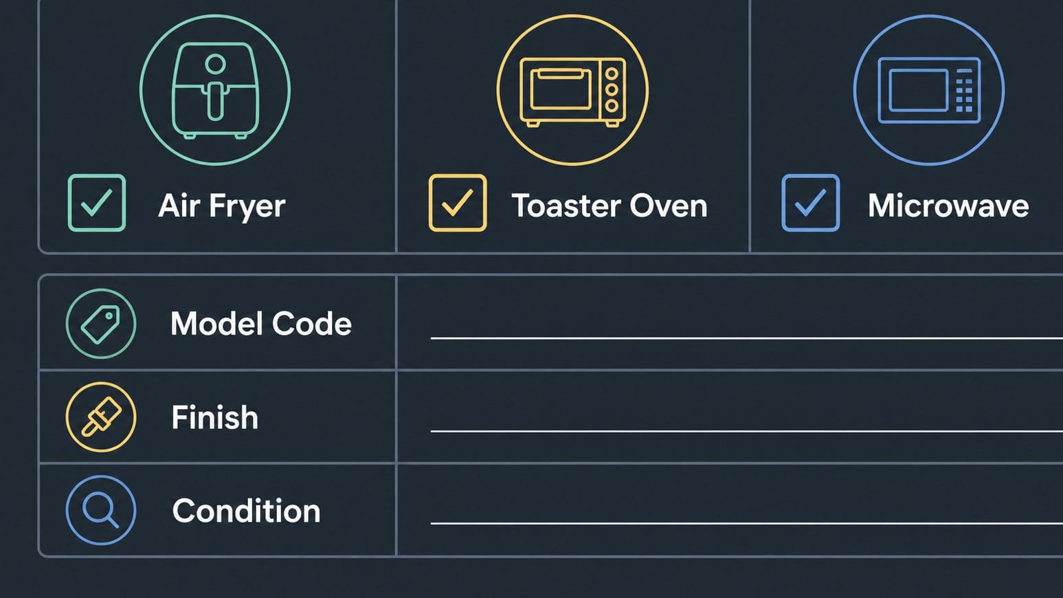 Checklist for reading air fryer oven product titles