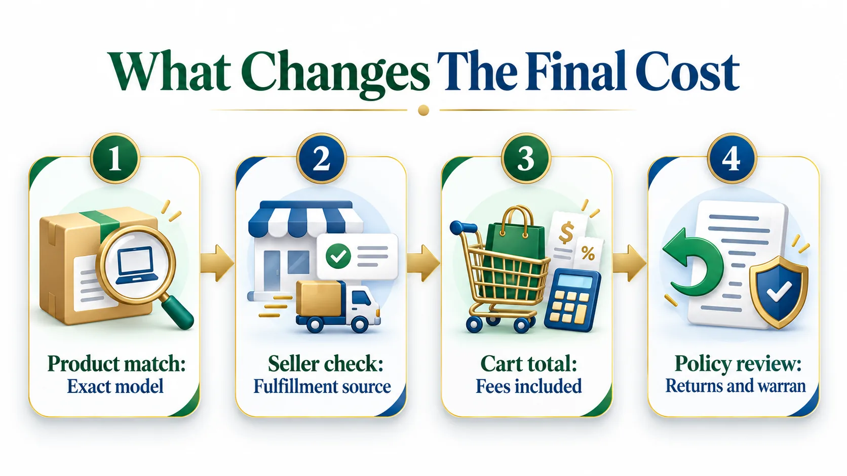 Four steps for comparing the true value of shopping deals