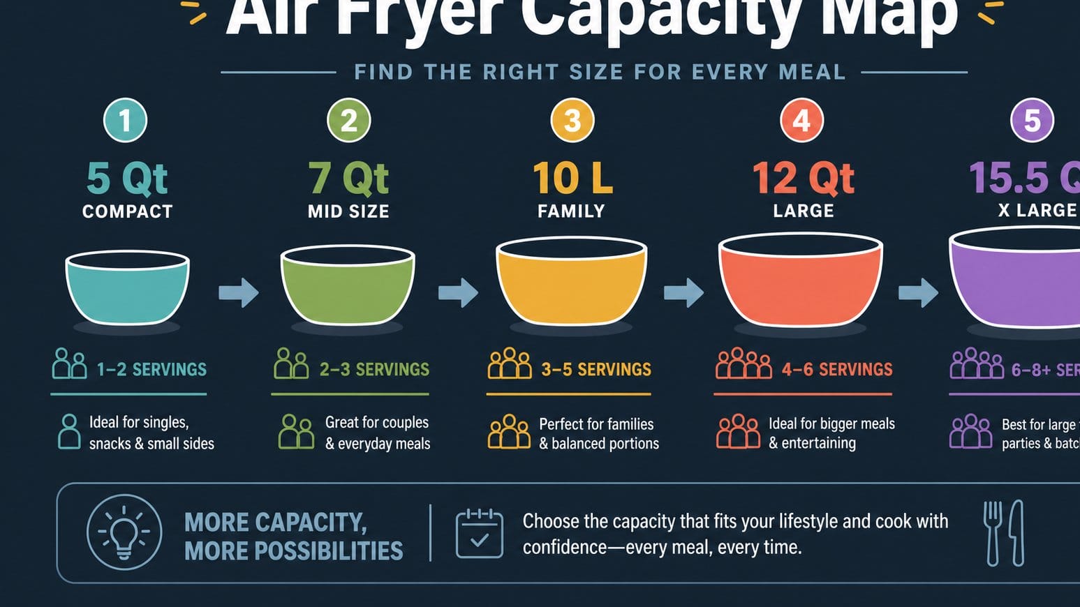 Menards Powerxl Air Fryer Black Friday/Cyber Monday 44 Capacity guide for compact to extra large air fryers