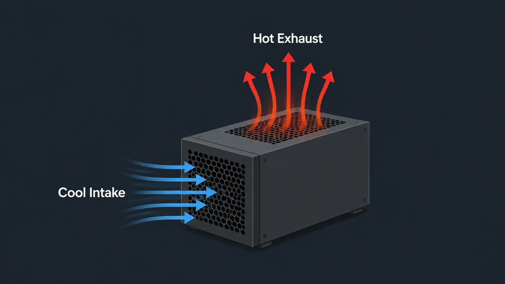 Diagram illustrating proper airflow pathways in a gaming PC.