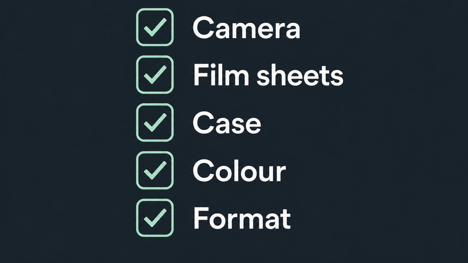 Checklist for reviewing an instant camera bundle listing