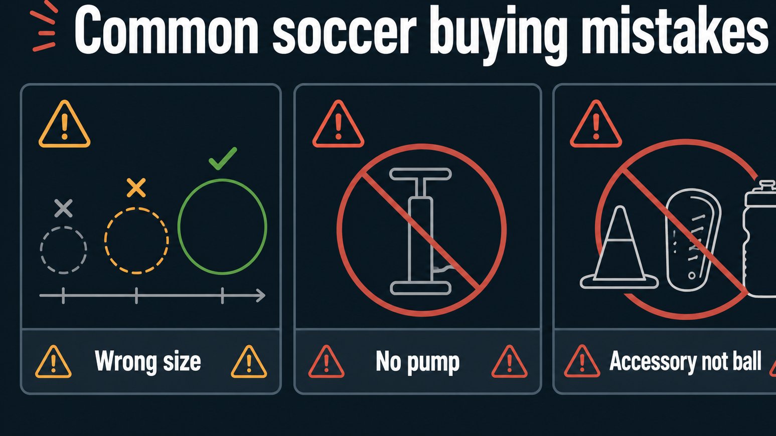 Common mistakes to avoid when buying soccer gear