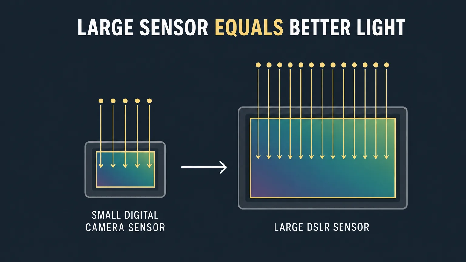 Graphic comparing camera sensor sizes — Nex /