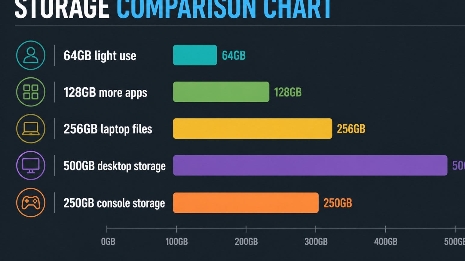 Storage number guide for phones computers and consoles