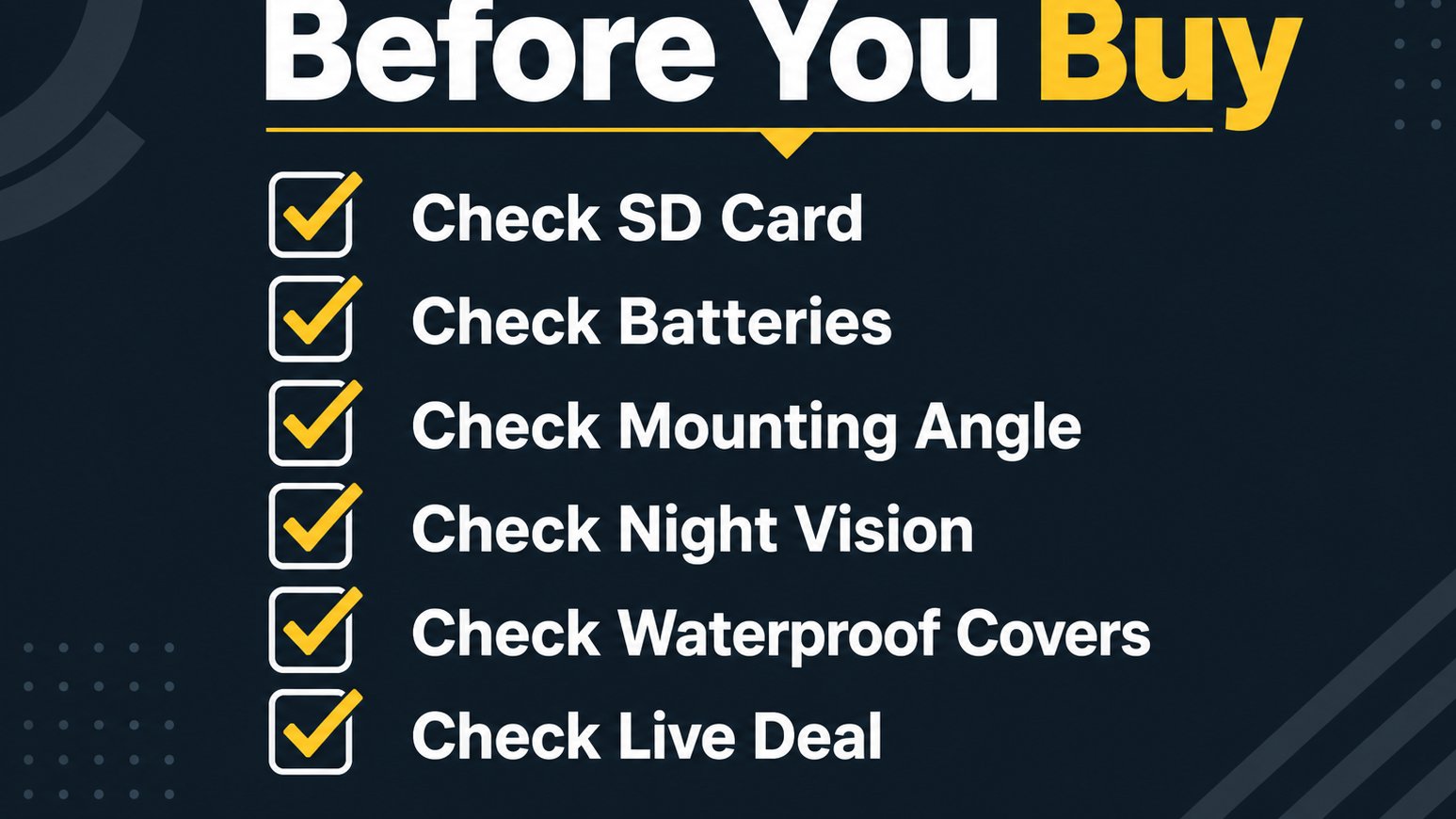 Trail camera buying checklist with six practical checks
