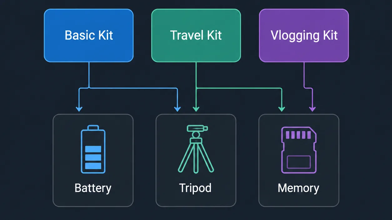 Flowchart helping users decide which camera bundle to choose.