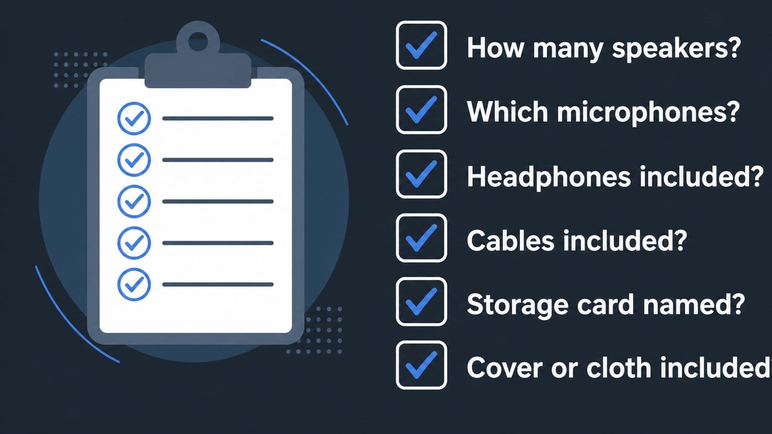 Checklist for choosing a podcast production bundle