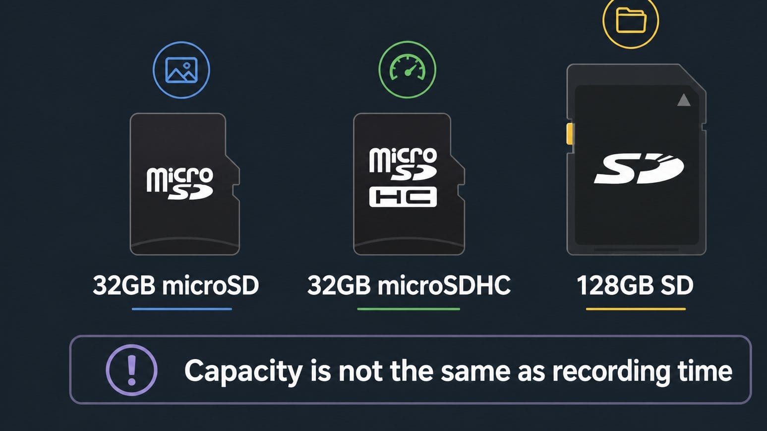 Memory card labels explained for podcast recording bundles