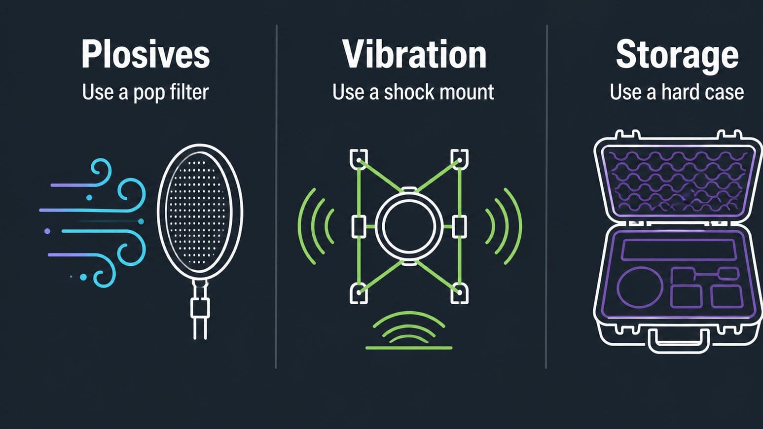 Accessory checklist matching speech problems to microphone add ons