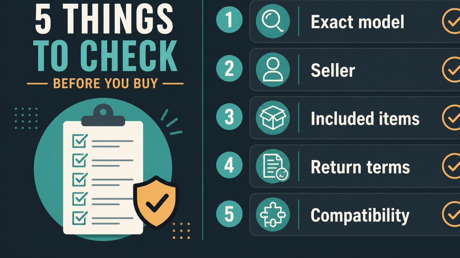 Checklist graphic for comparing camera body deals
