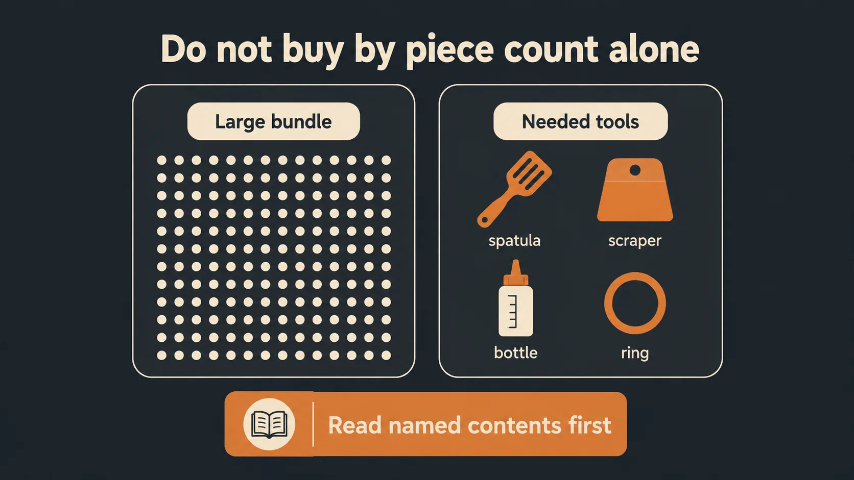 Blackstone Accessories Black Friday and Cyber Monday Sale 25 Infographic warning against judging accessory kits by count