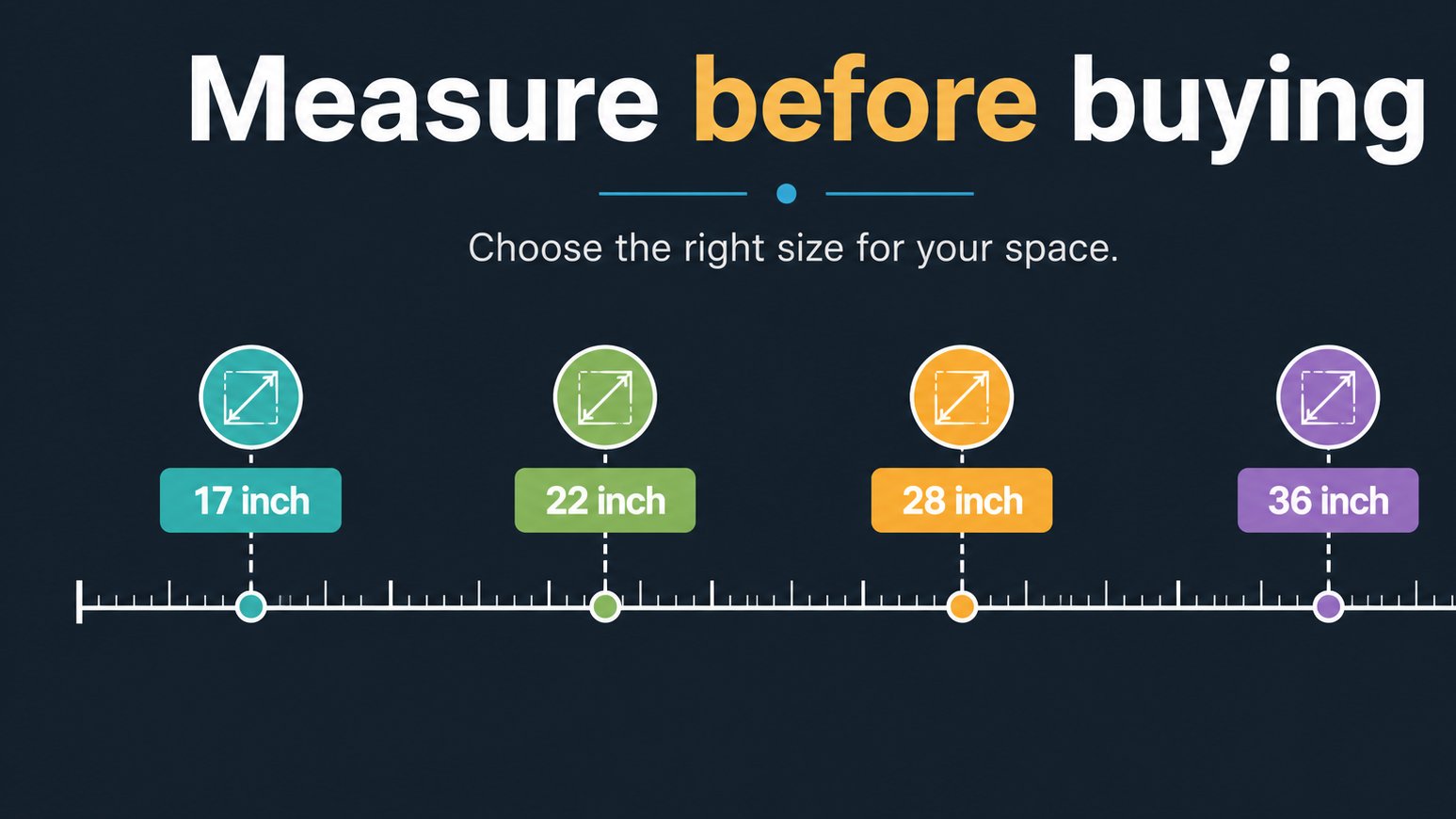 Diagram showing griddle size checks before buying accessories