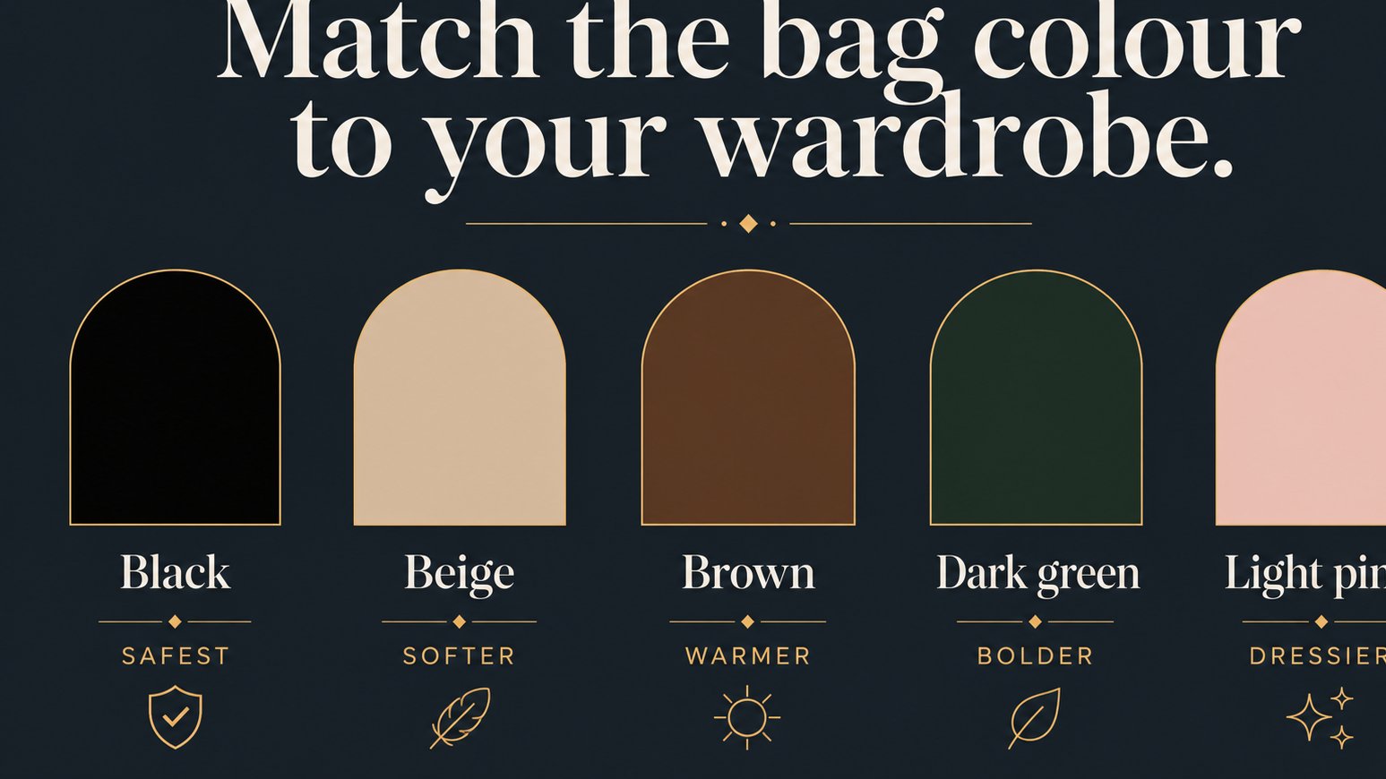 Charles And Keith Black Friday & Cyber Monday 20 Vector guide to matching handbag colours with outfits