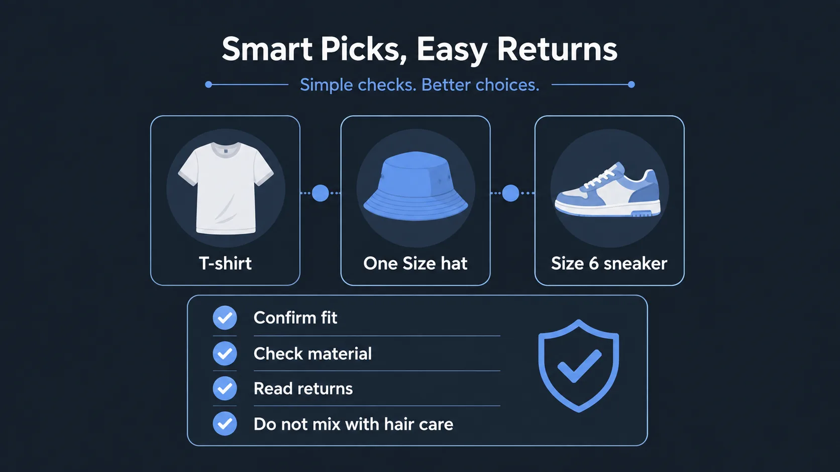 Checklist for fit risks in related fashion items