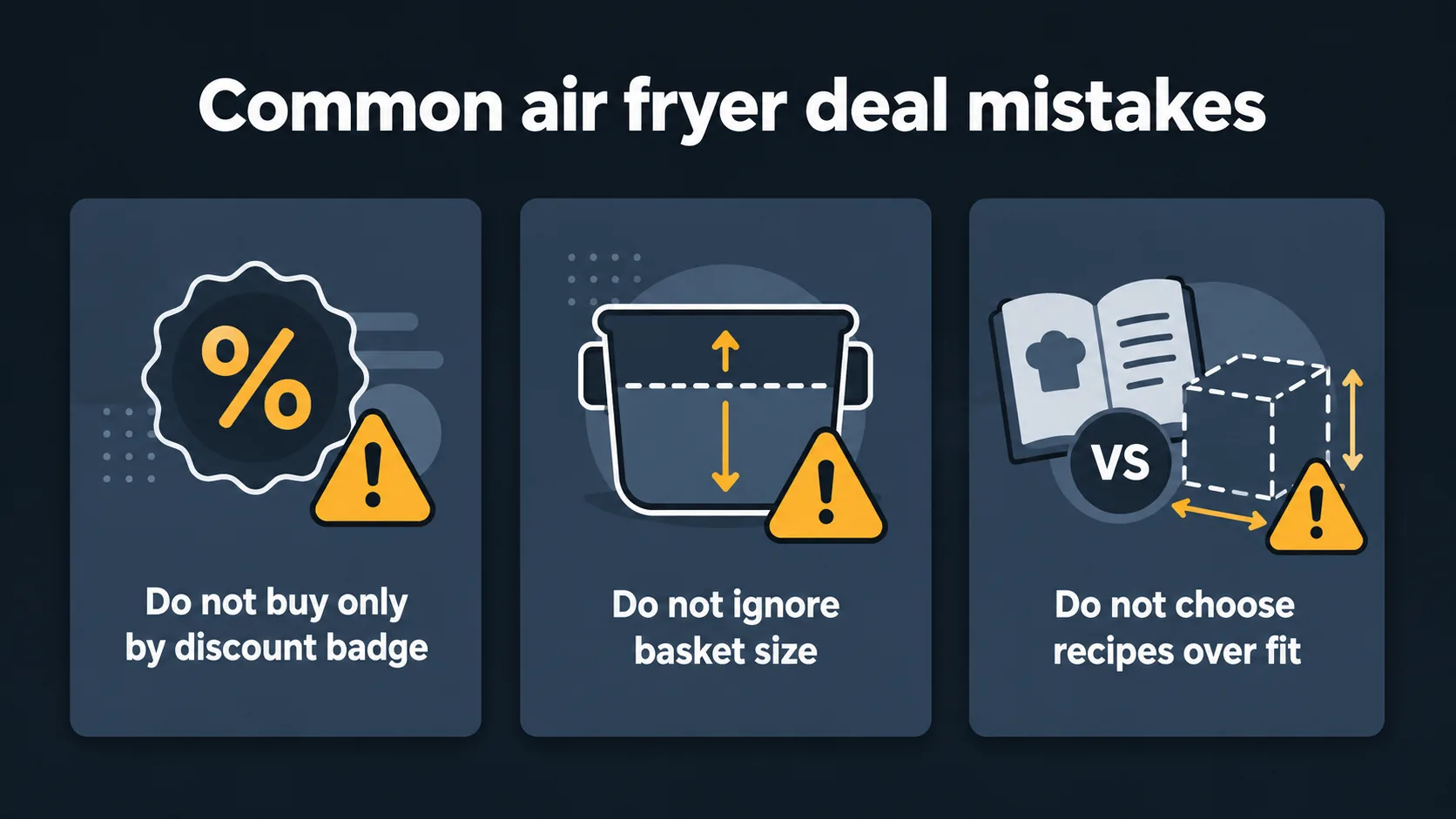 Common mistakes when comparing air fryer deals